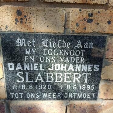 SLABBERT Daniel Johannes 1920-1995