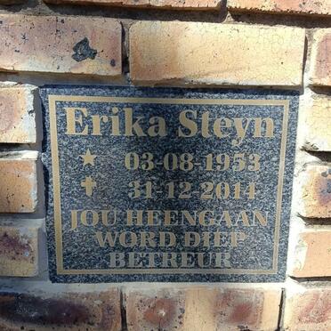 STEYN Erika 1953-2014