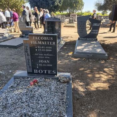 BOTES Jacobus Filmalter 1936-2009 & Joan 1936-