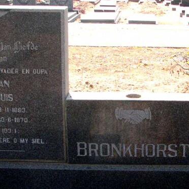 BRONKHORST Jan Louis 1883-1970 &amp; Cornelia Gertruida Magdalena VENTER 1890-1971