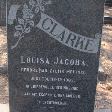 CLARKE Louisa Jacoba nee VAN ZYL 1913-1963