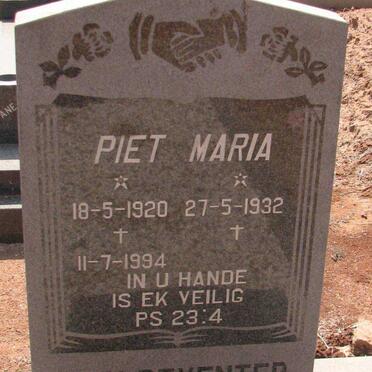 DEVENTER Piet, van 1920-1994 &amp; Maria 1932-