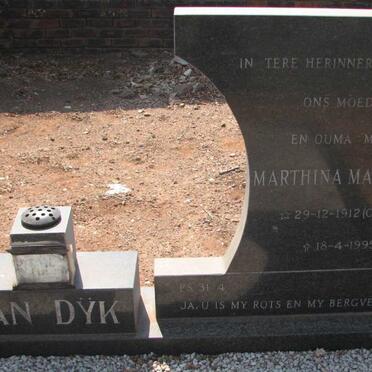 DYK Marthina Magdalena nee CRONJE 1912-1995