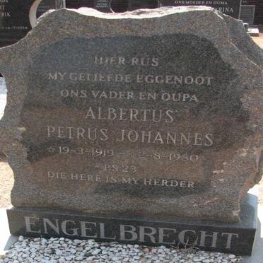 ENGELBRECHT Albertus Petrus Johannes 1919-1980