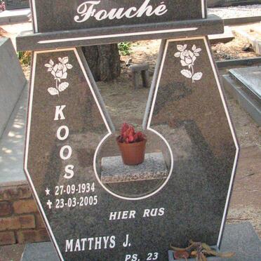 FOUCHE Matthys J. 1934-2005