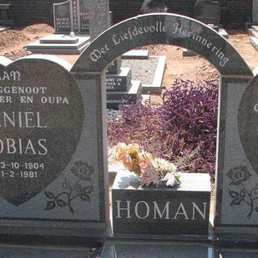 HOMAN Daniel Tobias 1904-1981 &amp; Maria Sophia LEWIS 1908-2002