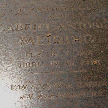MEIRING Gabriel Antonie 1916-197?