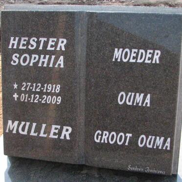 MULLER Hester Sophia 1918-2009
