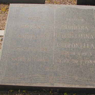 NEL Jacobus Nicolaas 1909-1984 &amp; Carolina Wilhelmina Petronella 1912-1984