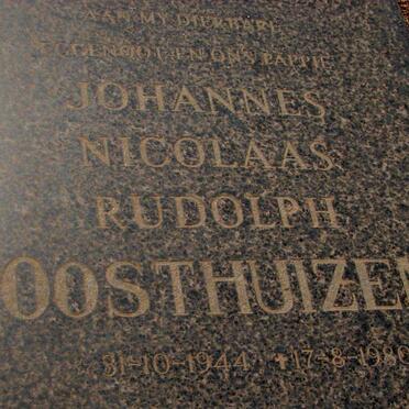 OOSTHUIZEN Johannes Nicolaas Rudolph 1944-1980