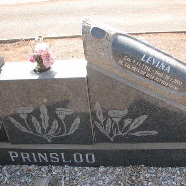 PRINSLOO Andries 1911-1971 &amp; Levina 1916-2002