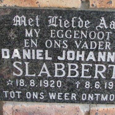 SLABBERT Daniel Johannes 1920-1995
