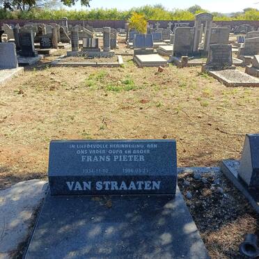 STRAATEN Frans Pieter, van 1934-1996 