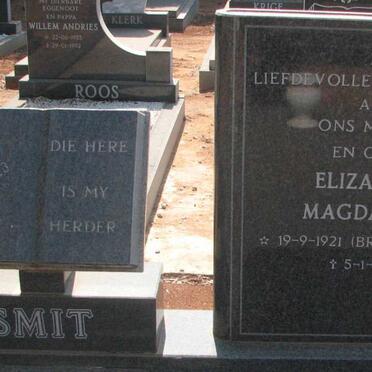 SMIT Elizabeth Magdalena nee BRONKHORST 1921-1993