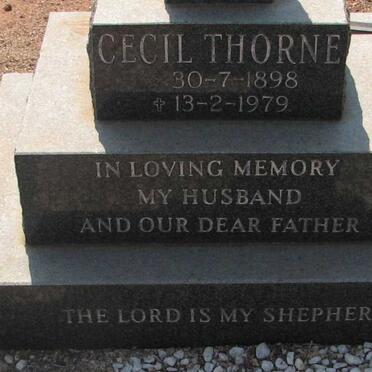 THORNE Cecil 1898-1979 &amp; Kate 1916-1998