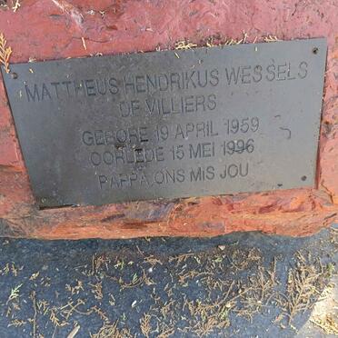 VILLIERS Mattheus Hendrikus Wessels, de 1959-1996 _1