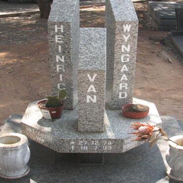 WYNGAARD Heinrich, van 1974-1993