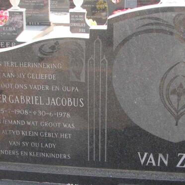 ZYL Pieter Gabriel Jacobus, van 1908-1978 &amp; Anna Susanna NEL 1909-1991