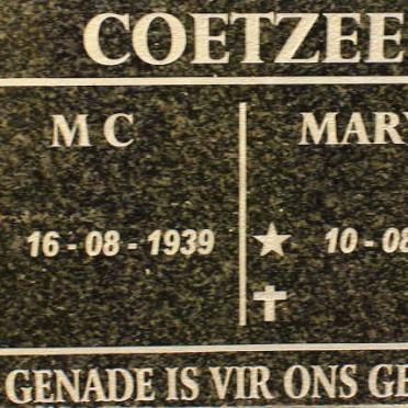 COETZEE M.C. 1939- &amp; Maryna 1941-