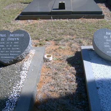 BRUYN Paul Jacobus, de 1901-1973 &amp; Anna J. BODENSTEIN 1907-1992