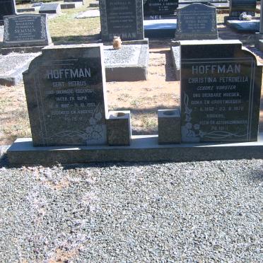 HOFFMAN Gert Petrus 1882-1957 &amp; Christina Petronella VORSTER 1892-1972