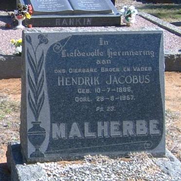 MALHERBE Hendrik Jacobus 1886-1957