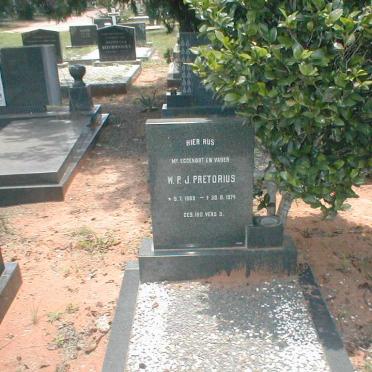 PRETORIUS W.P.J. 1889-1974