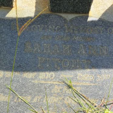 PITOUT Sarah Ann 1870-1950