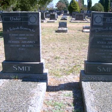 SMIT Hendrik Johannes 1894-1973 &amp; Maria Johanna Alberta VAN DEVENTER 1894-1964