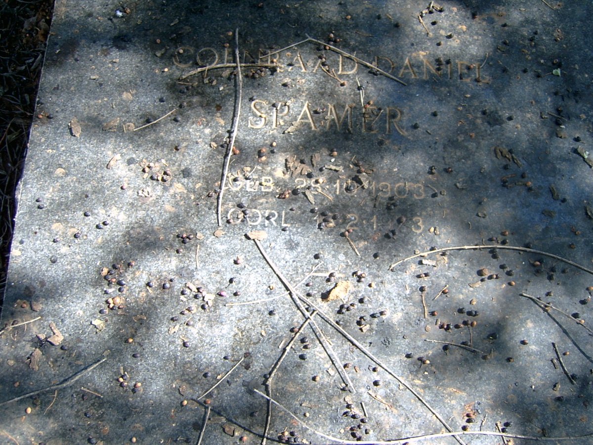 SPAMER Coenraad Daniel 1903-1973