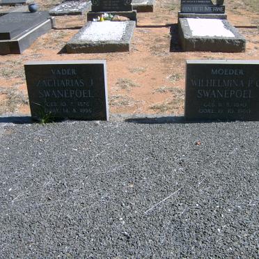 SWANEPOEL Zacharias J. 1876-1956 &amp; Wilhelmina P.C. 1890-1960