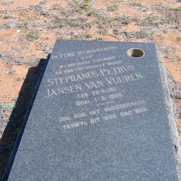 VUUREN Stephanus Petrus, Jansen van 1911-1956