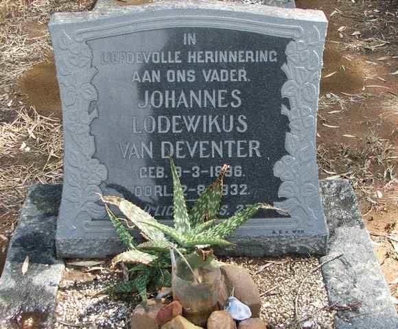 DEVENTER Johannes Lodewikus, van 1896-1932