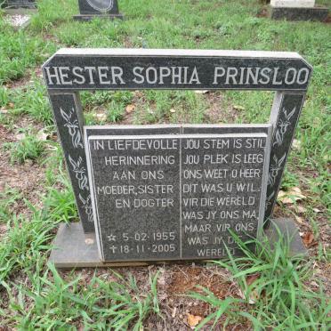 PRINSLOO Hester Sophia 1955-2005