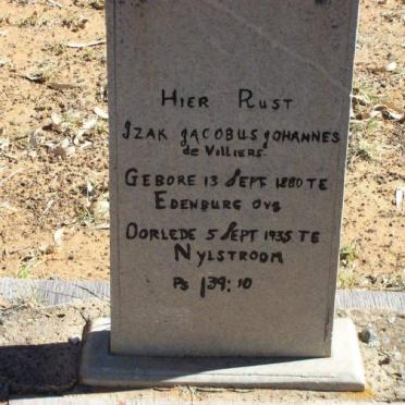 VILLIERS Izak Jacobus Johannes, de 1880-1935