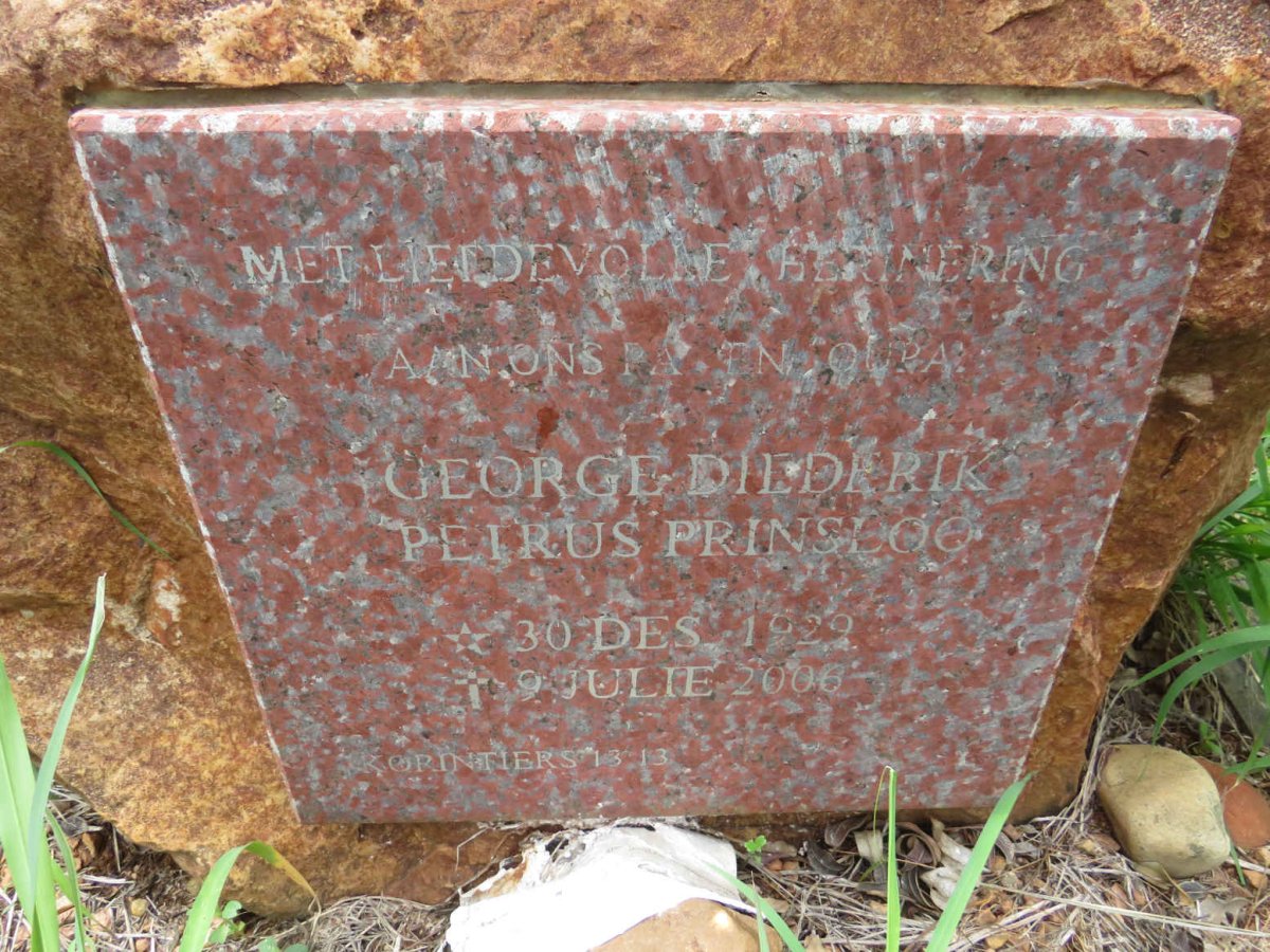 PRINSLOO George Diederik Petrus 1929-2006