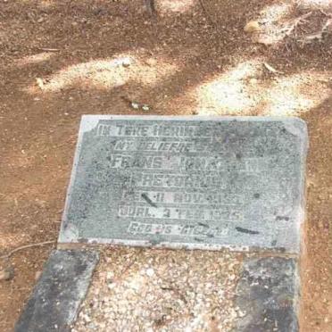 PRETORIUS Frans Johannes ????-1925