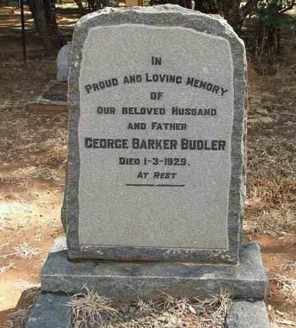 BUDLER George Barker -1929