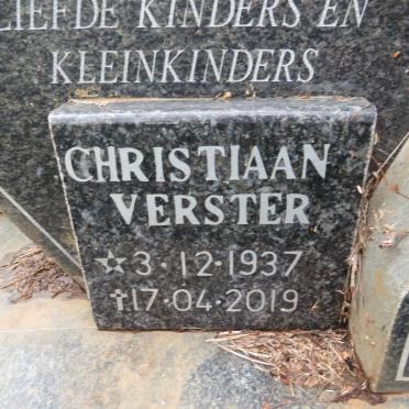 VERSTER Christiaan 1937-2019