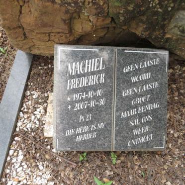 MACHIEL Frederick 1974-2007