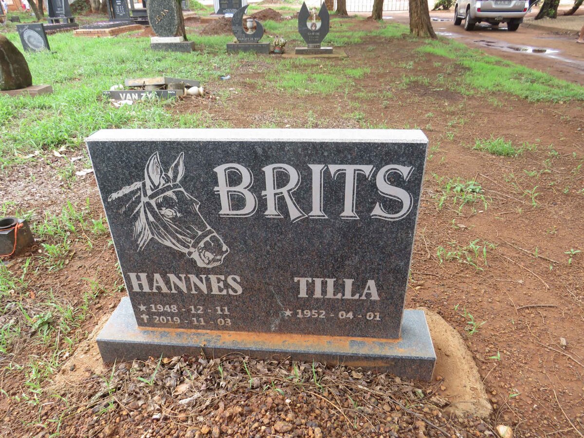 BRITS Hannes 1948-2019 & Tilla 1952-