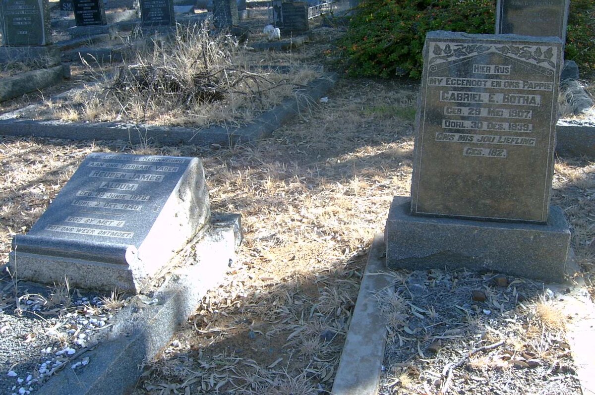 ALDUM Reuben James 1876-1940 :: BOTHA Gabriel E. 1907-1939