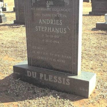 PLESSIS Andries Stephanus, du 1921-1994