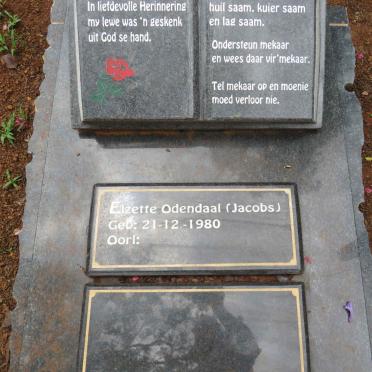 ODENDAAL Elzette nee JACOBS 1980-