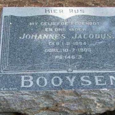 BOOYSEN Johannes Jacobus 1894-1965