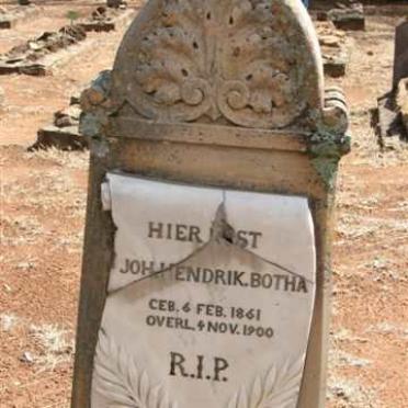 BOTHA J. Hendrik 1861-1900