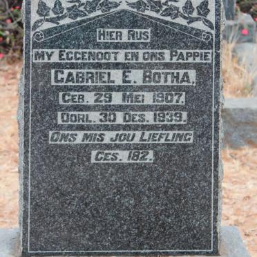 BOTHA Gabriel E. 1907-1939