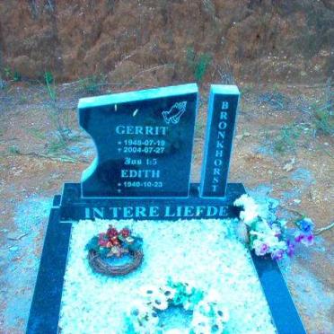 BRONKHORST Gerrit 1948-2004 &amp; Edith 1940-