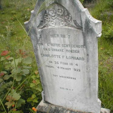LOMBARD Charlotte F. 1874-1922