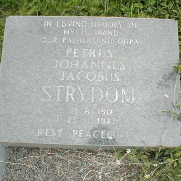 STRYDOM Petrus Johannes Jacobus 1917-1987